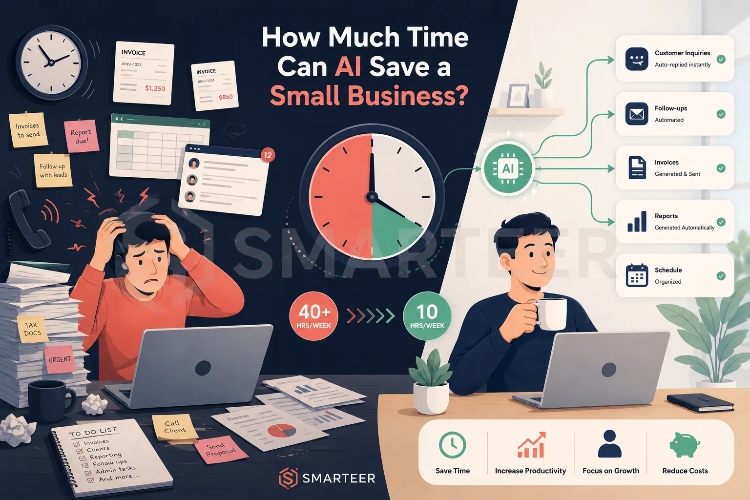 How Much Time Can AI Save a Small Business?