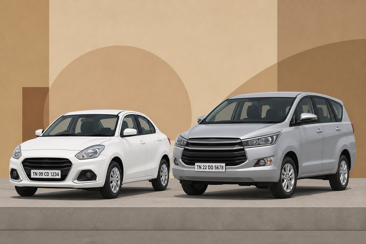 Sedan vs MUV cab comparison