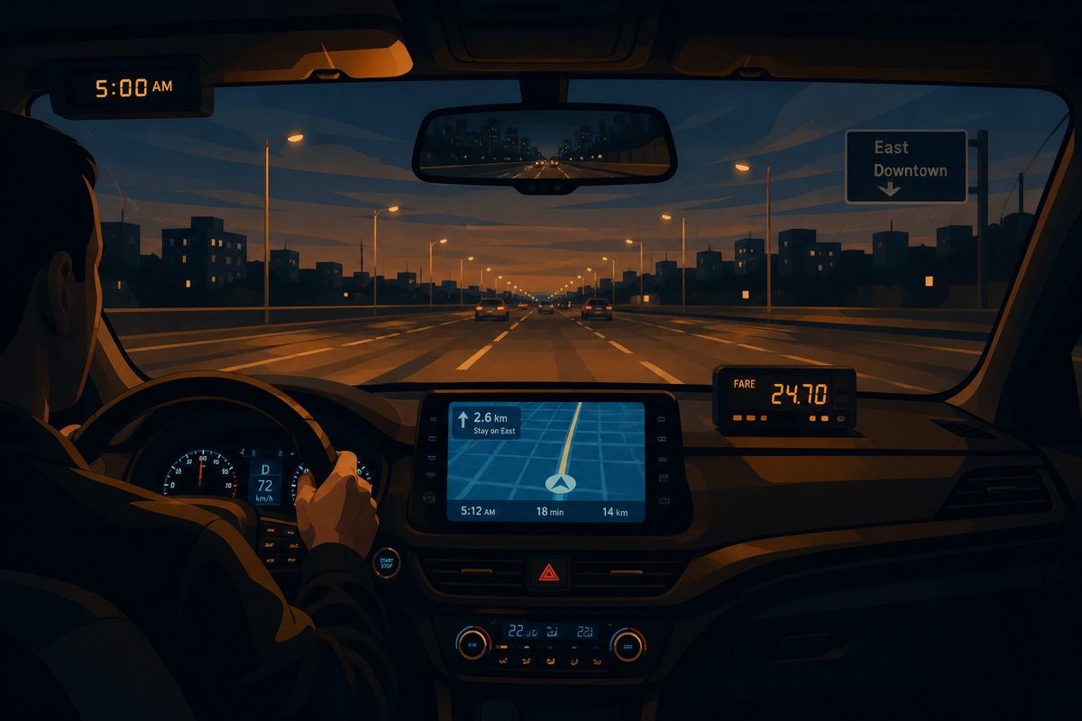 Early morning highway departure tip