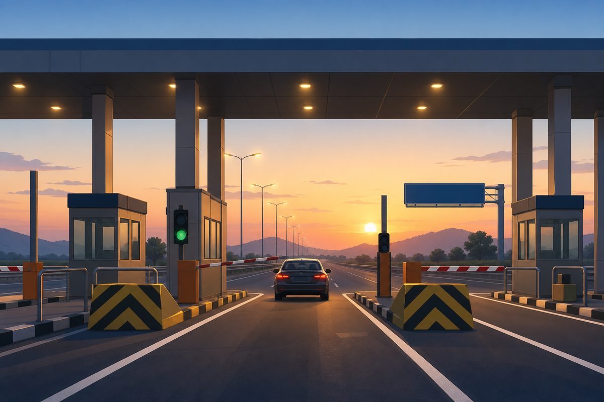 Toll plaza on NH-716 highway