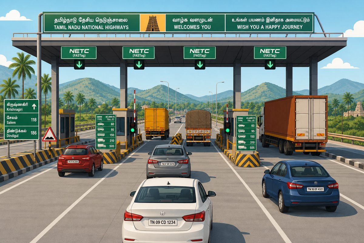 Toll plaza on NH-48 corridor
