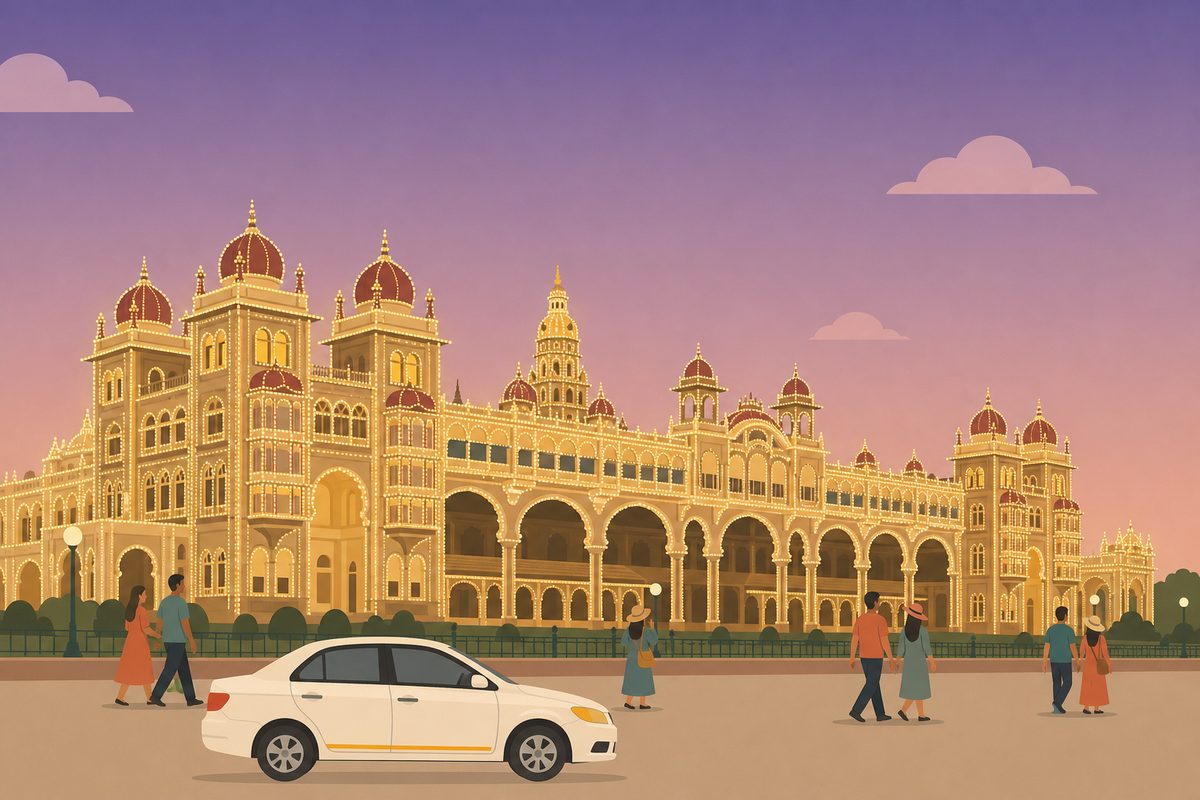 Mysore Palace midway stopover