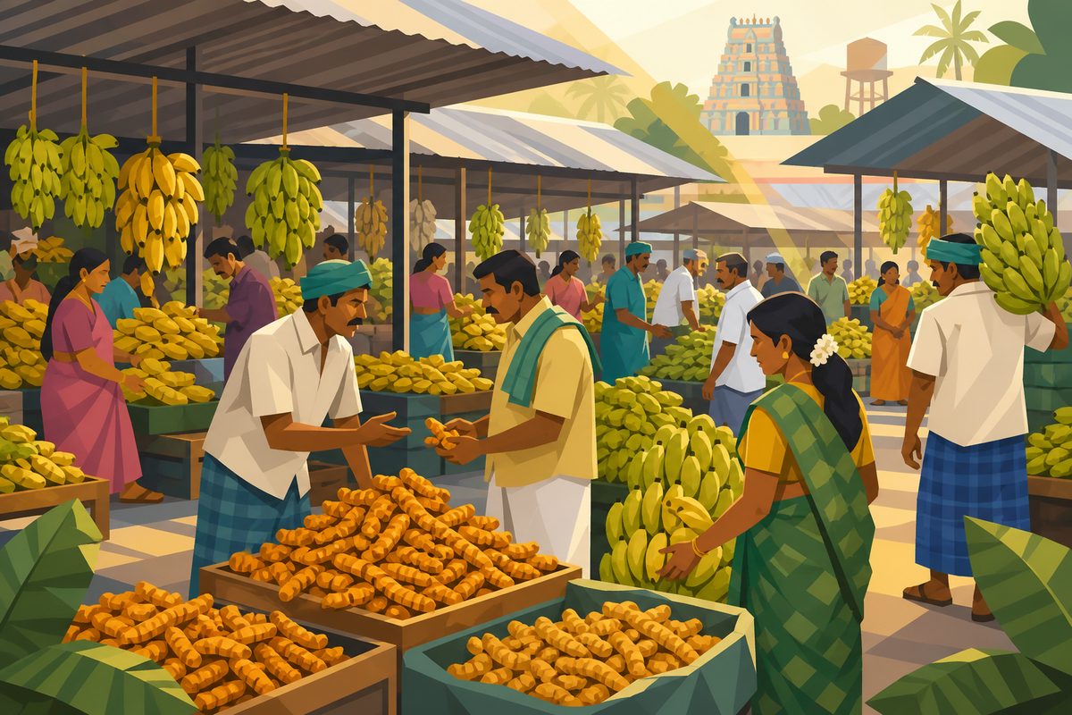Tamil Nadu banana and turmeric market